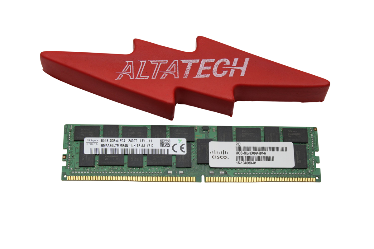 Cisco UCS-ML-1X644RV-A 64GB PC4-19200T DDR4-2400 4RX4 ECC, Used