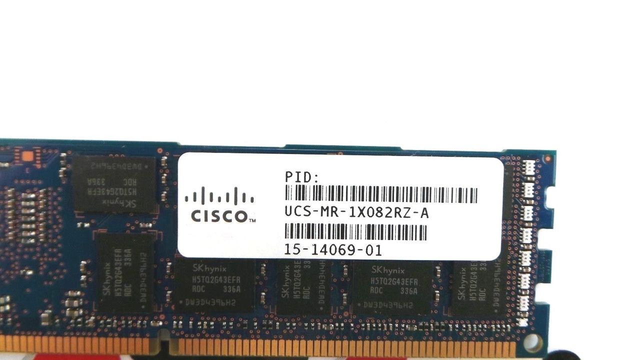 Cisco UCS-MR-1X082RZ-A 8GB PC3-14900 2RX4 ECC, Used