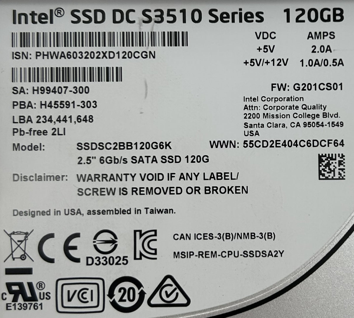 Cisco UCS-SD120GBKS4-EV 120GB 6GB SATA SSD, Used