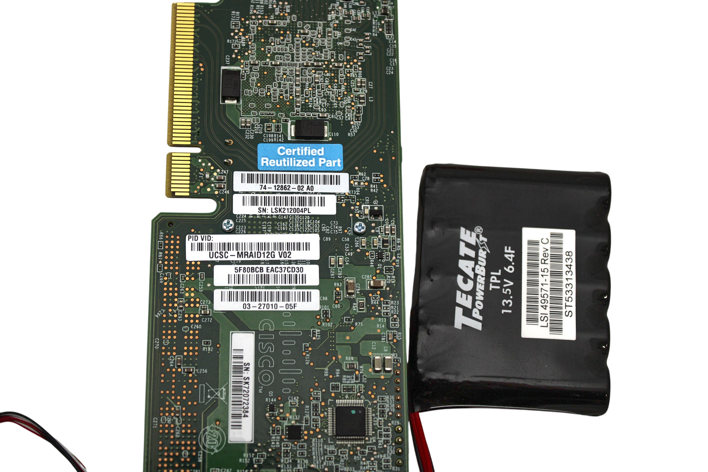 Cisco UCSC-MRAID12G-2GB 2GB SAS 12GBPS RAID Controller