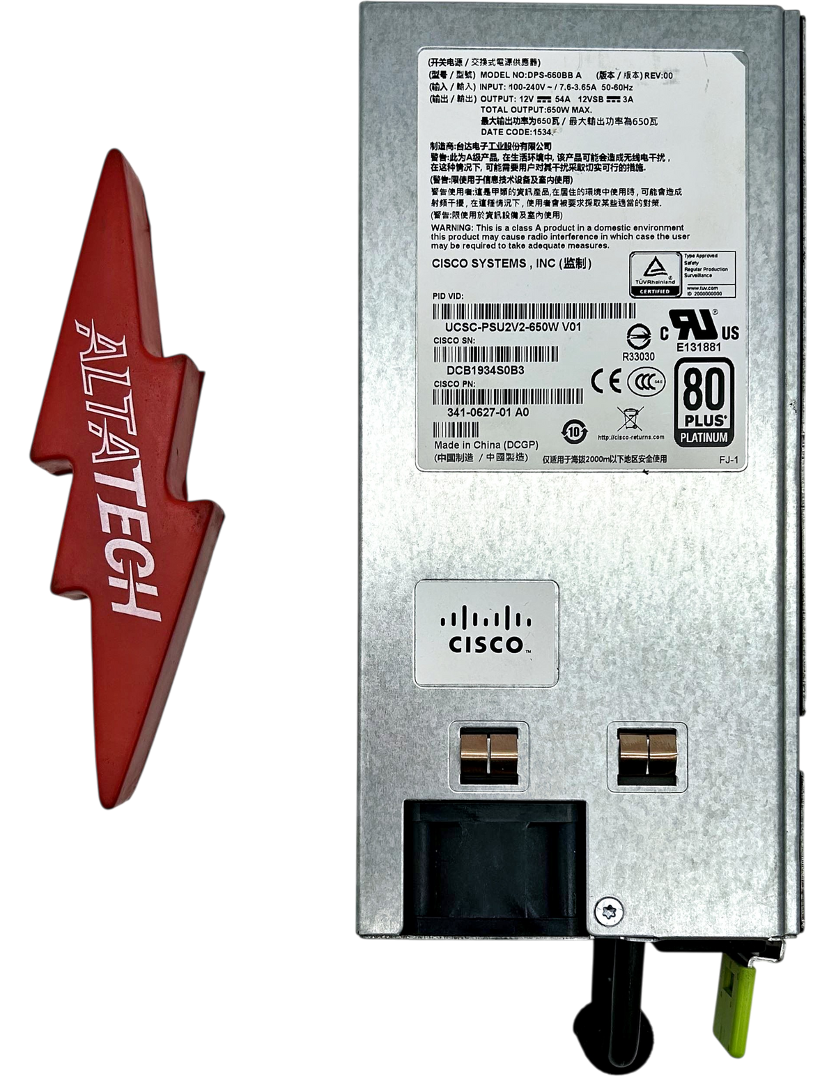 Cisco UCSC-PSU2V2-650W 650W V2 AC Power Supply, Used
