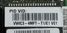Cisco VWIC3-4MFT-T1/E1 VWIC3-4MFT-T1/E1 Cisco Voice/WAN Card, Used