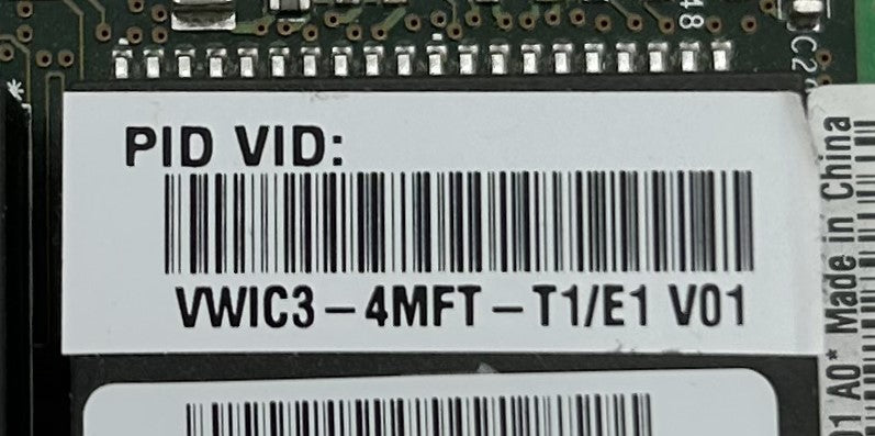 Cisco VWIC3-4MFT-T1/E1 VWIC3-4MFT-T1/E1 Cisco Voice/WAN Card, Used