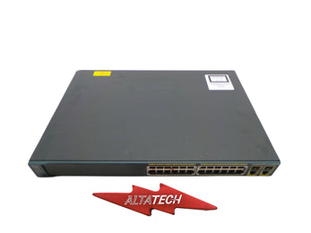 Cisco WS-C2960-24PC-L Catalyst 2960 24x PoE 10/100 RJ-45 + 2 T/SFP Switch, Used