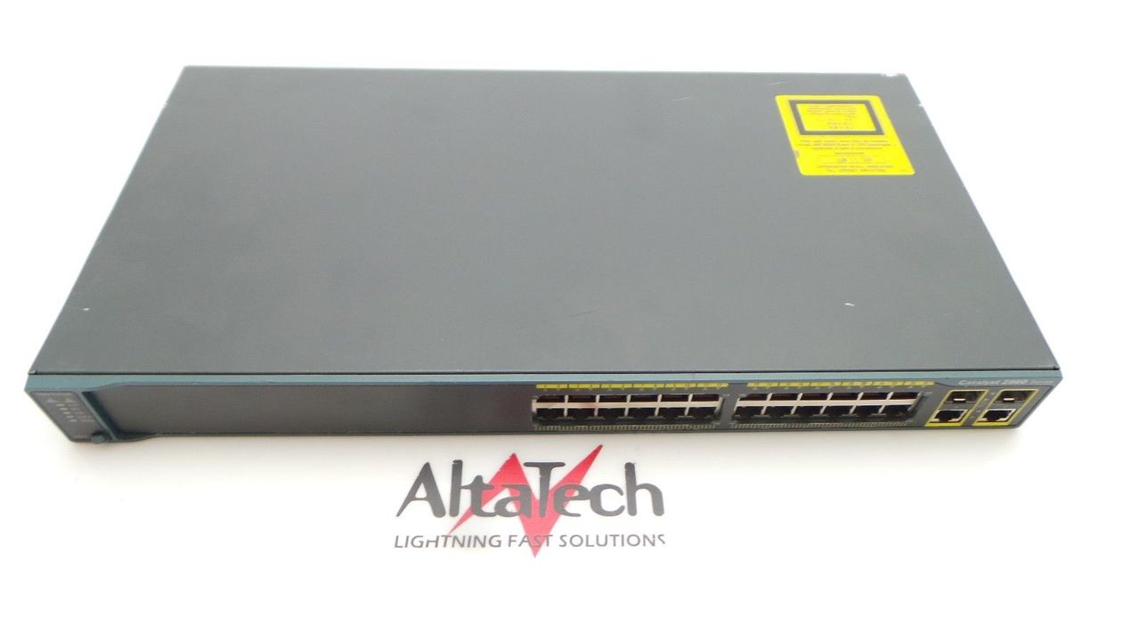 Cisco WS-C2960-24TC-L Catalyst 2960 24-Port 10/100 Network Switch, Used