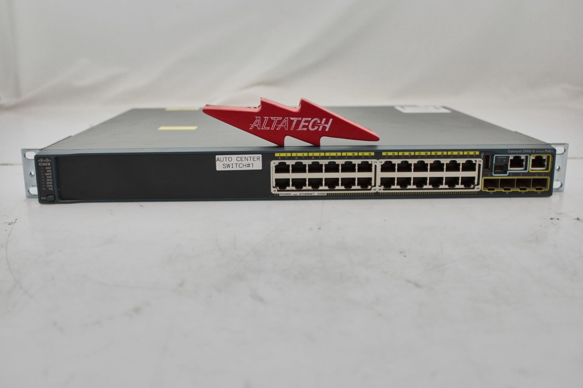 Cisco WS-C2960S-24PS-L 2960S 24 Port Gigabit PoE+ Switch, Used