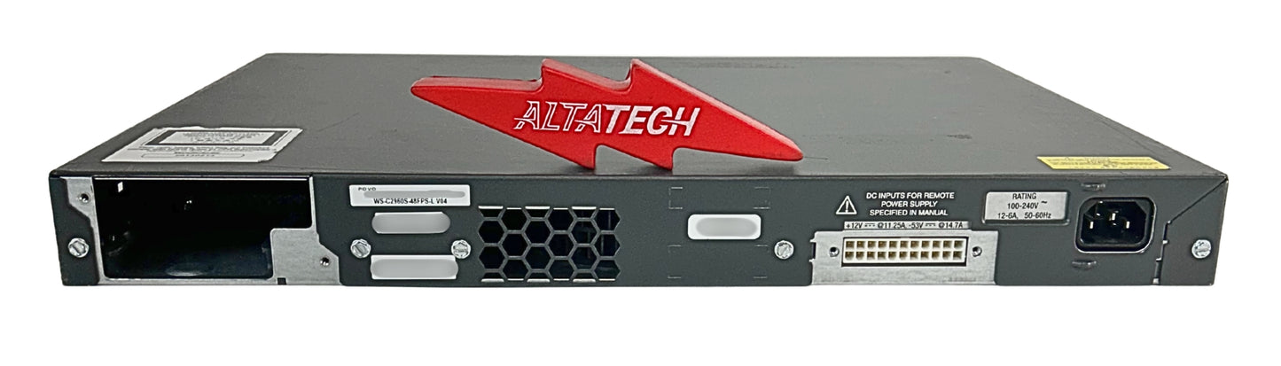 Cisco WS-C2960S-48FPS-L CATALYST 2960S 48 GIGE POE 740W, Used