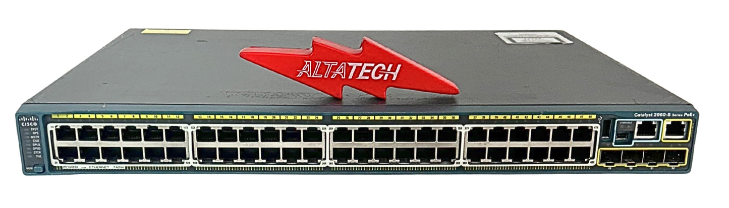 Cisco WS-C2960S-48FPS-L CATALYST 2960S 48 GIGE POE 740W, Used