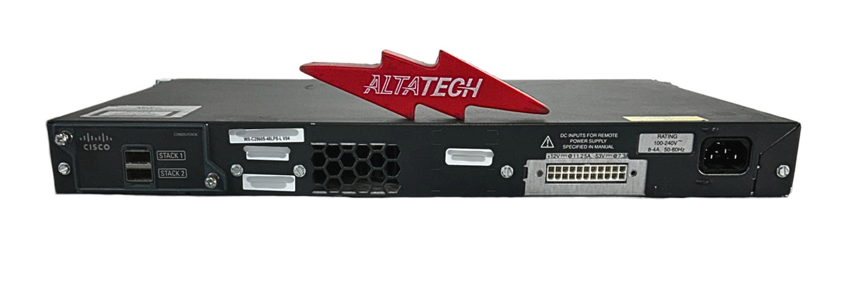Cisco WS-C2960S-48LPS-L Catalyst 2960S 48x 1Gbps PoE+ Ethernet Switch, Used