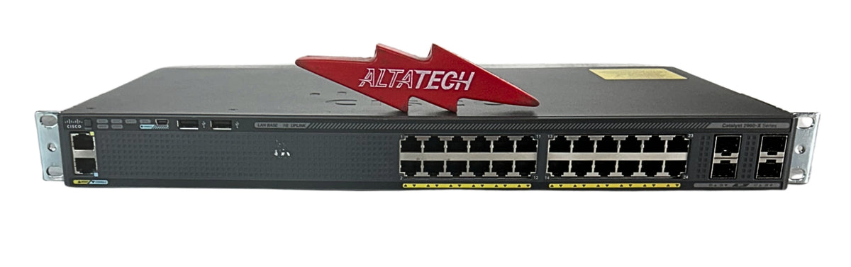 Cisco WS-C2960X-24TS-L Catalyst 2960-X 24x 1Gbps Ethernet Switch, Used