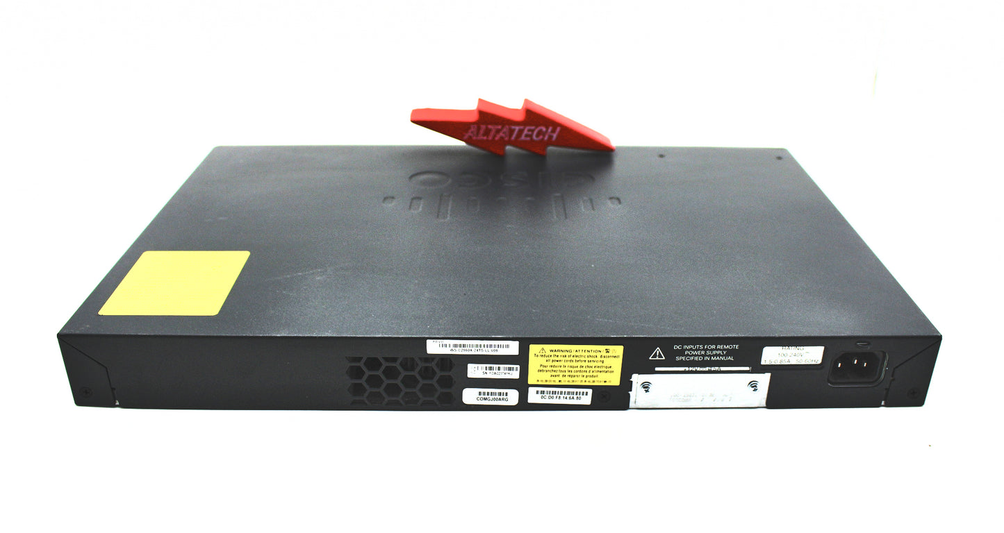 Cisco WS-C2960X-24TS-LL 2960-X 24 GIGE, 2 X 1G SFP, LAN LIT, Used
