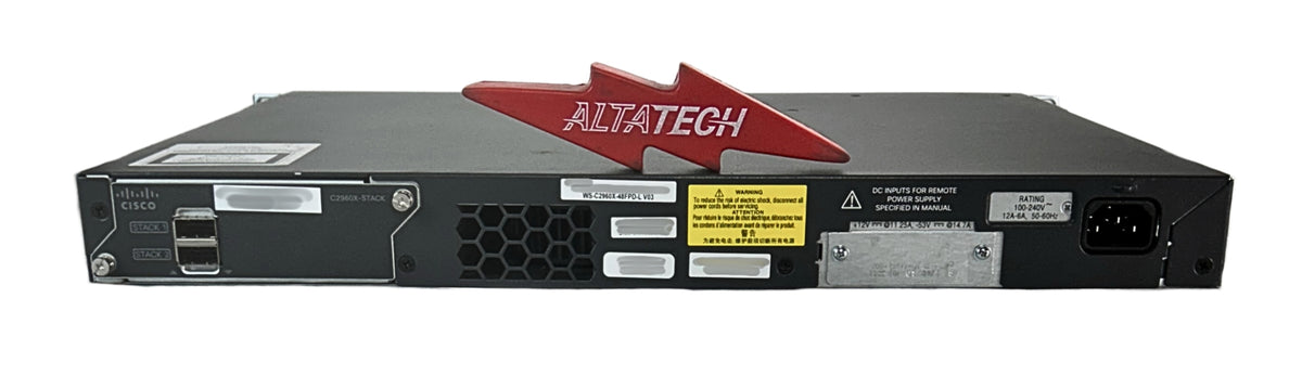 Cisco WS-C2960X-48FPD-L C2960X-48 GIGE POE 740W 2X10G SFP+, Used