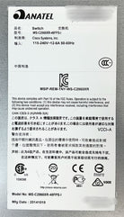 Cisco WS-C2960XR-48FPS-I Catalyst 2960-XR 48-Port GIGE POE 740W, Used