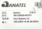 Cisco WS-C2960XR-48LPD-I CATALYST 2960-X 48 GIGE POE LAN, Used