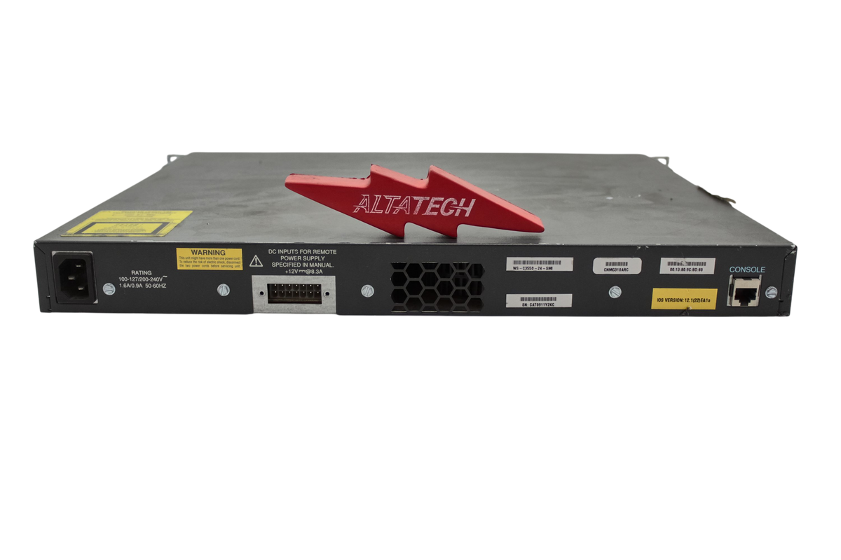 Cisco WS-C3550-24-SMI Catalyst 24 Port 10/100 2GBIC Switch, Used