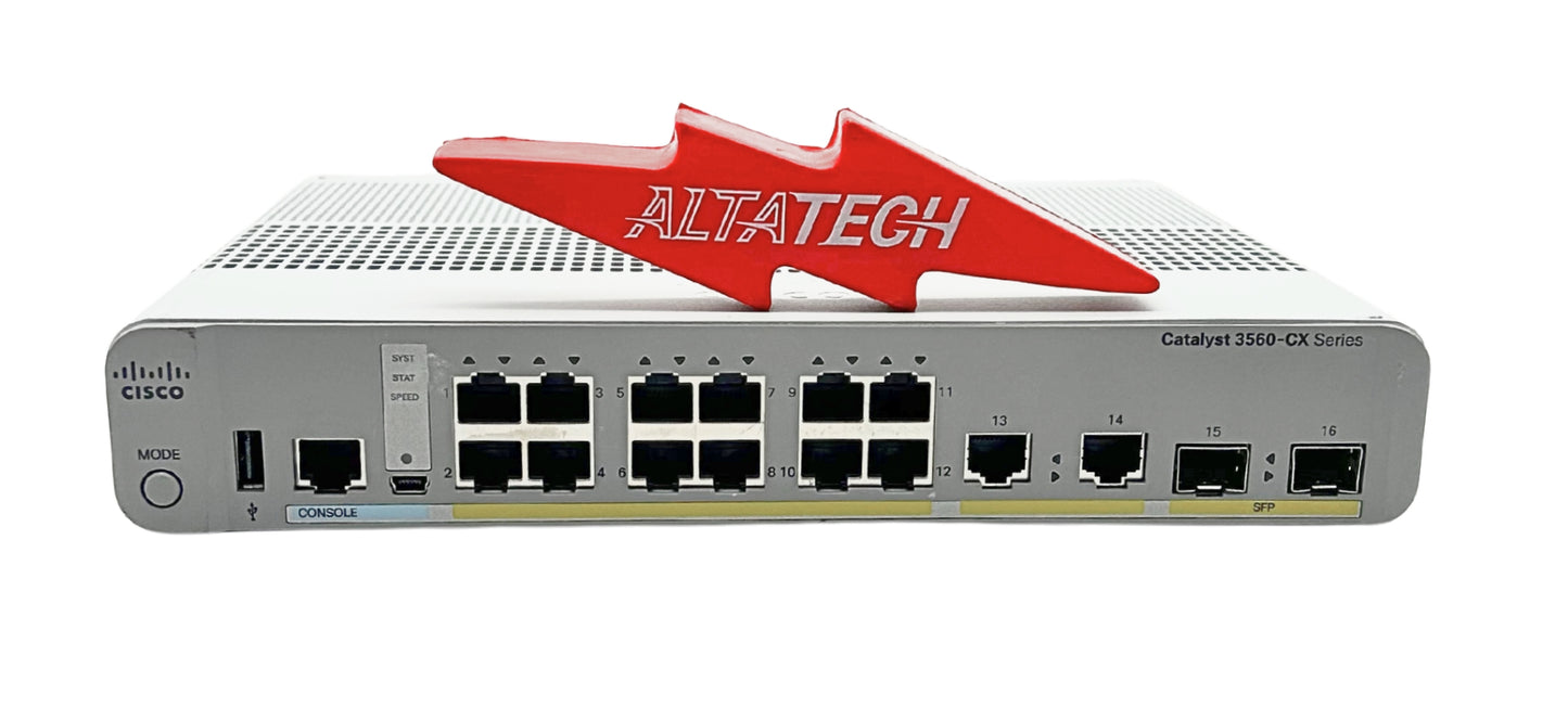 Cisco WS-C3560CX-12TC-S Cisco Catalyst 3560-CX 12PT Data IP Base Ethernet Switch, Used