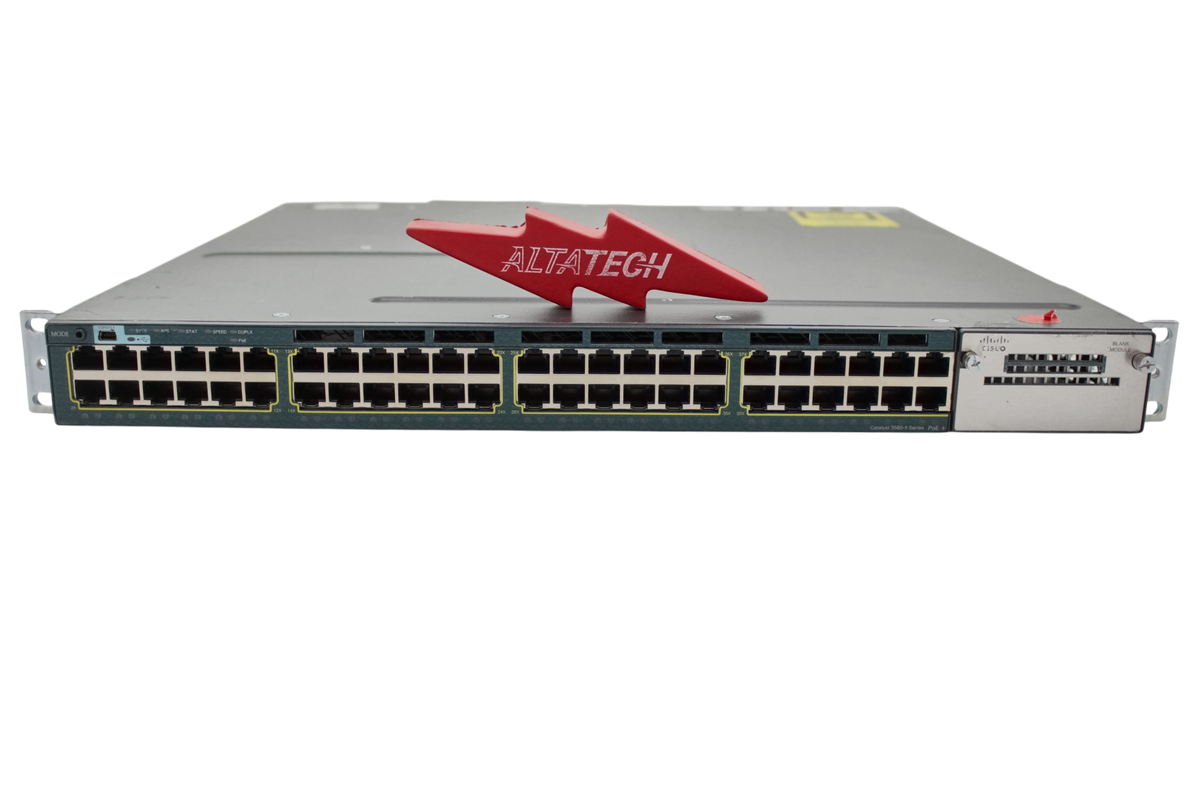 Cisco WS-C3560X-48PF-S WS-C3560X-48PF-S Catalyst 3560-X Switch, Used