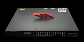 Cisco WS-C3650-24PD-E Catalyst 3650 24 Port PoE 2x10G Uplink IP Services, Used