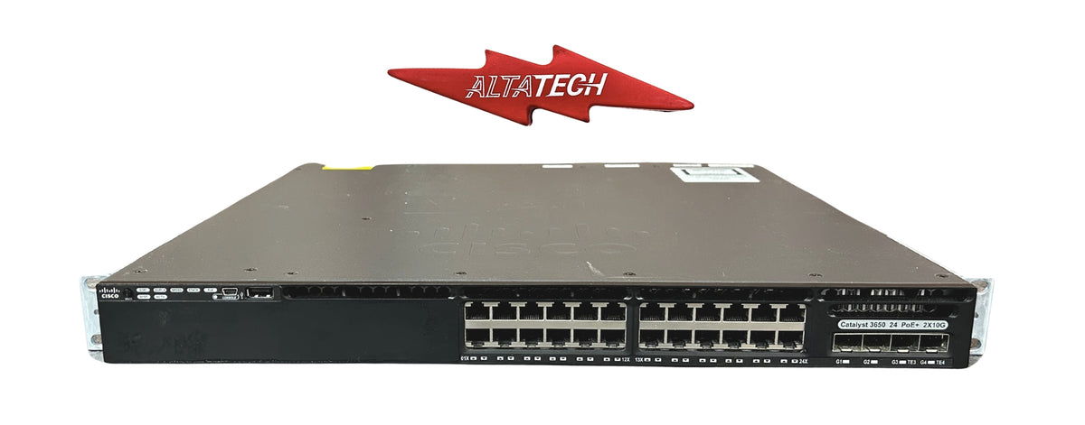 Cisco WS-C3650-24PD-S CISCO CATALYST 3650 24 PORT POE 2X, Used