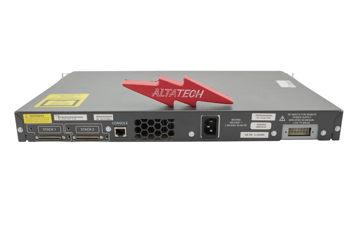 Cisco WS-C3750-48TS-S Catalyst 3700 48-PT 10/100 SFP, Used