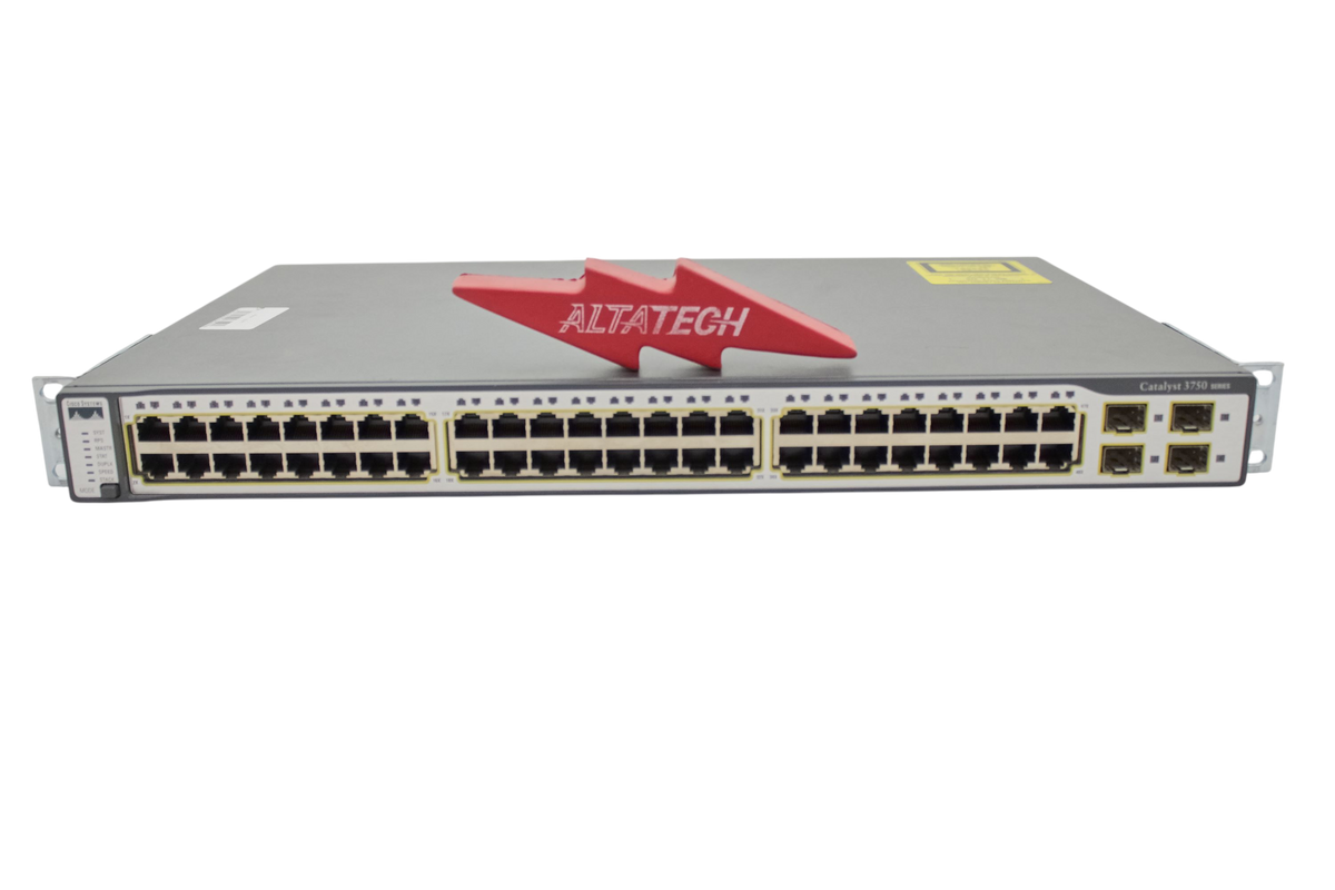 Cisco WS-C3750-48TS-S Catalyst 3700 48-PT 10/100 SFP, Used