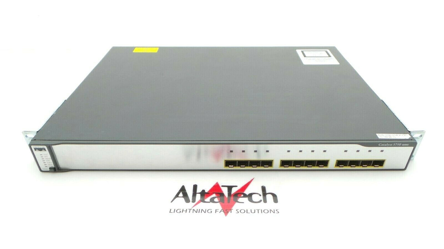 Cisco WS-C3750G-12S-S Catalyst 12-Port SFP Gigabit Ethernet Switch, Used