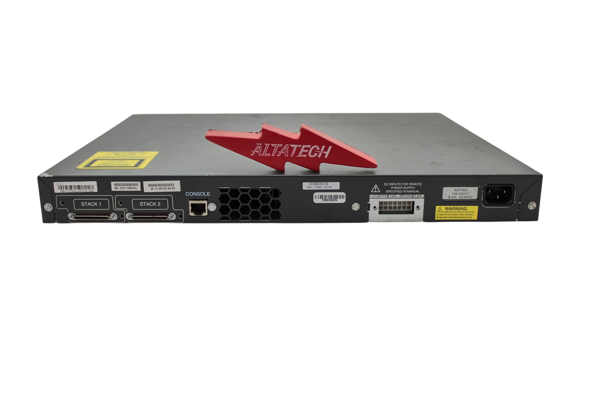 Cisco WS-C3750G-24PS-E WS-C3750G-24PS-E Cisco 3750 Switch, Used