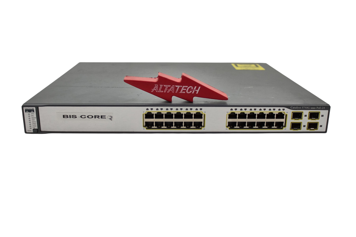 Cisco WS-C3750G-24PS-E WS-C3750G-24PS-E Cisco 3750 Switch, Used
