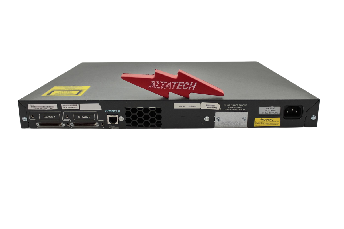 Cisco WS-C3750G-48PS-E WS-C3750G-48PS-E Cisco 3750 Switch, Used