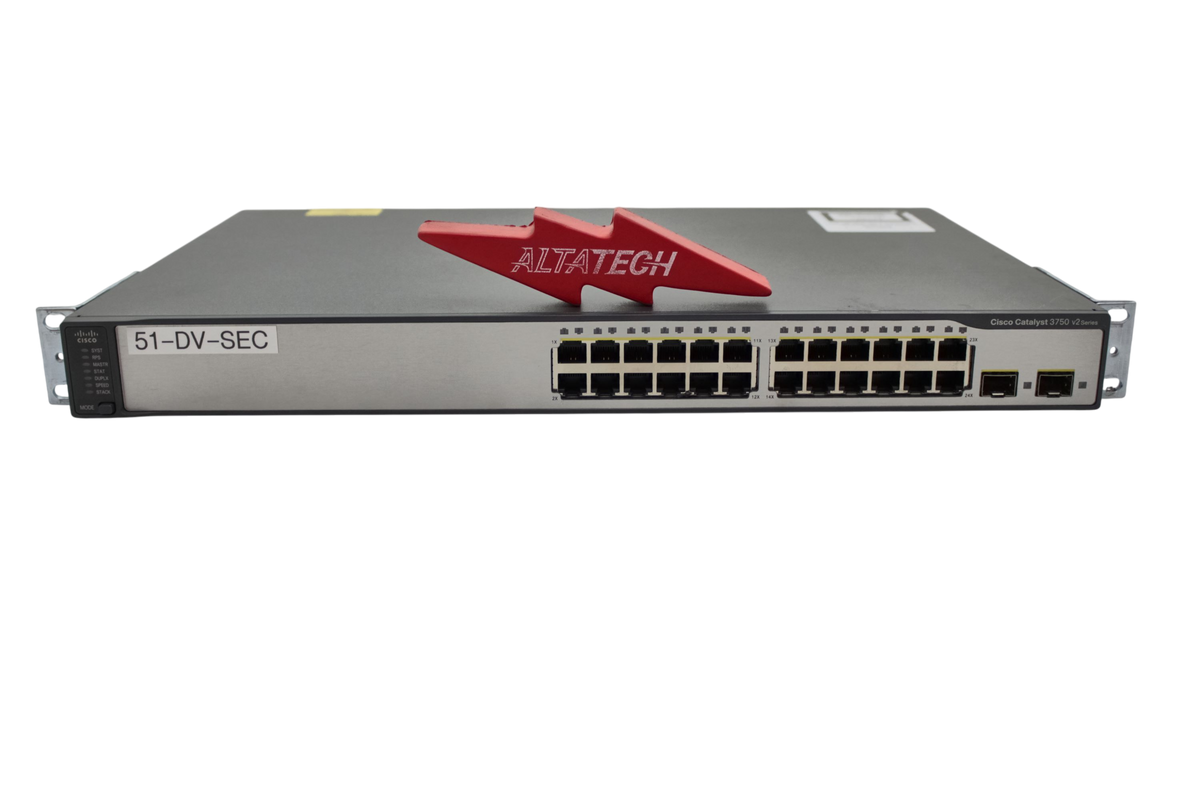 Cisco WS-C3750V2-24TS-S WS-C3750V2-24TS-S Cisco 3750 Switch, Used