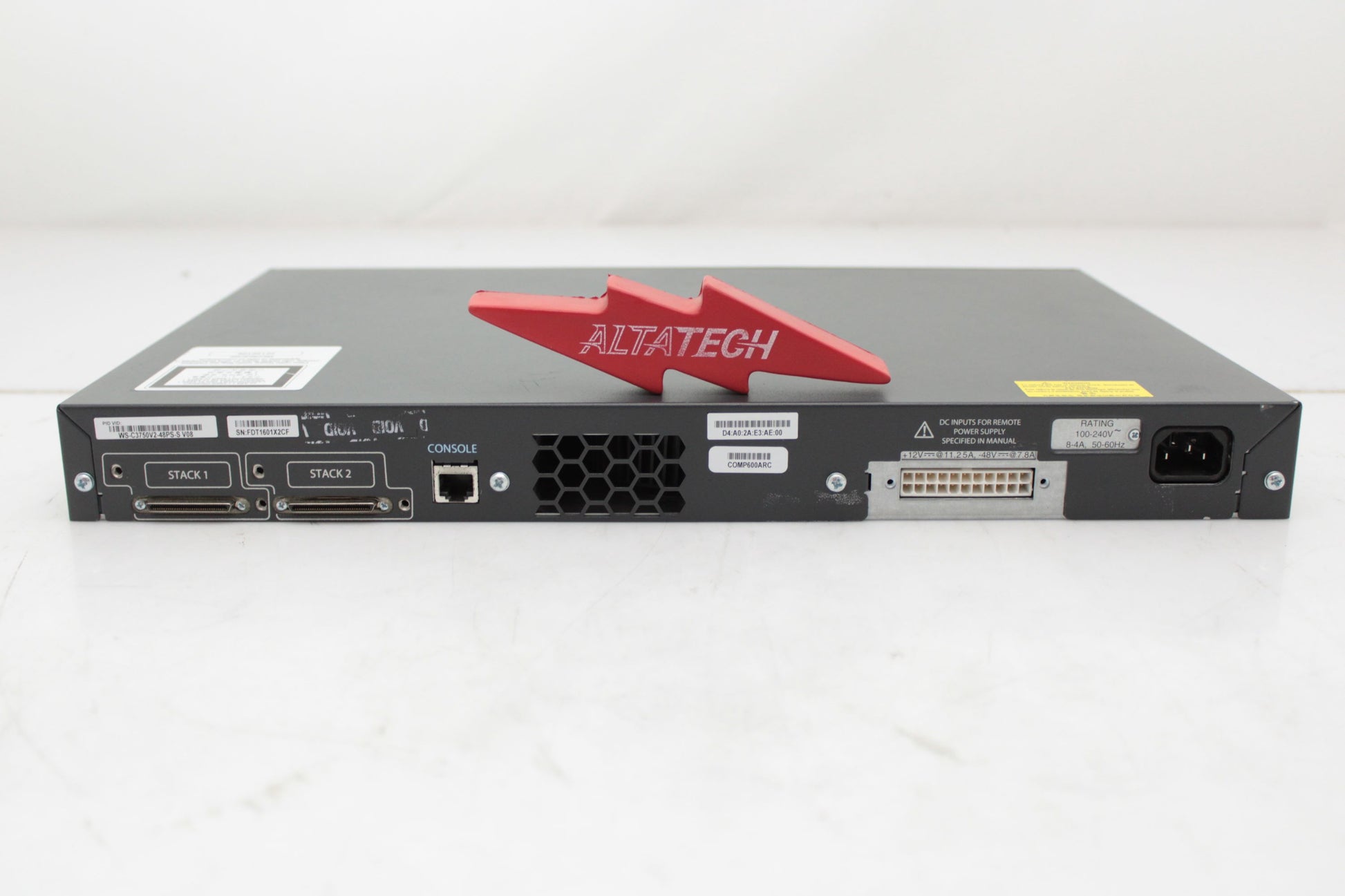 Cisco WS-C3750V2-48PS-S 3750V2 10/100 POE +4 SFP, Used