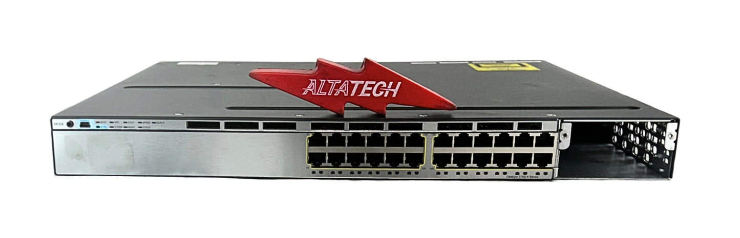 Cisco WS-C3750X-24T-S Catalyst 3750X 24 Port Gigabit Managed Switch IP Base installed, Used