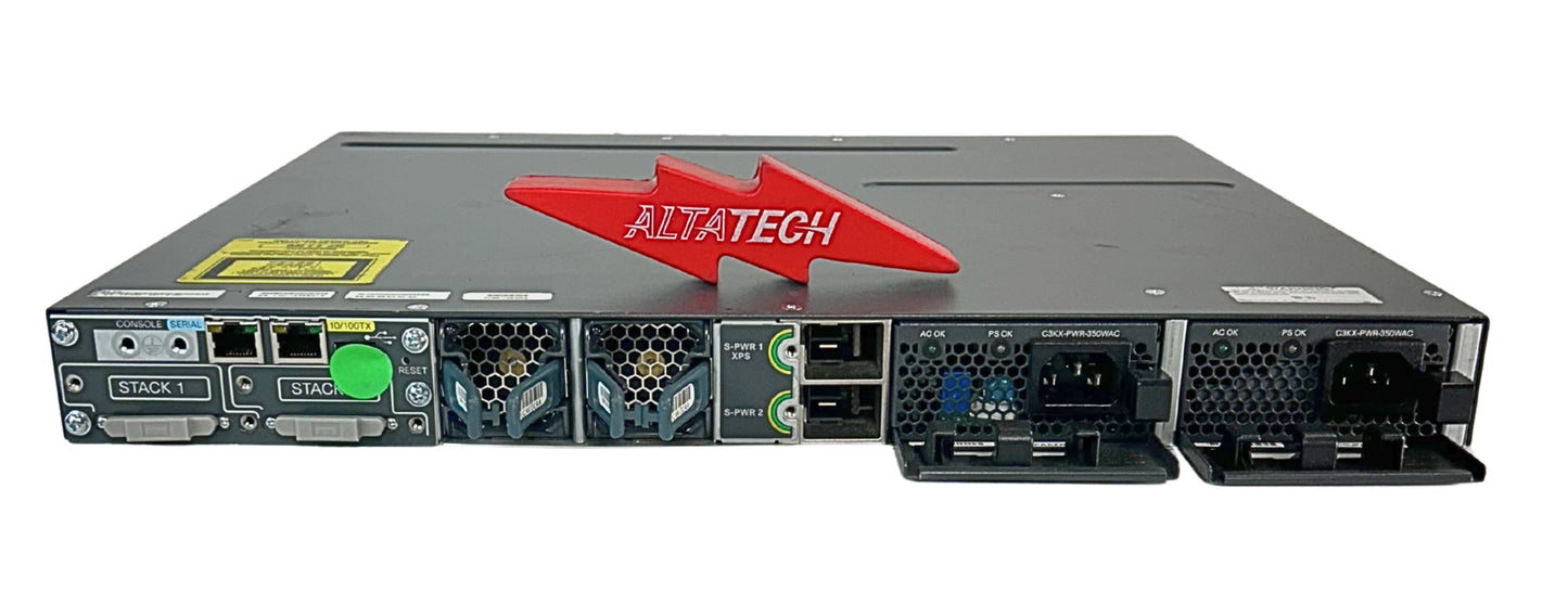 Cisco WS-C3750X-48T-S 3750X 48 PORT DATA IP, Used