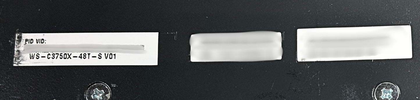 Cisco WS-C3750X-48T-S 3750X 48 PORT DATA IP, Used