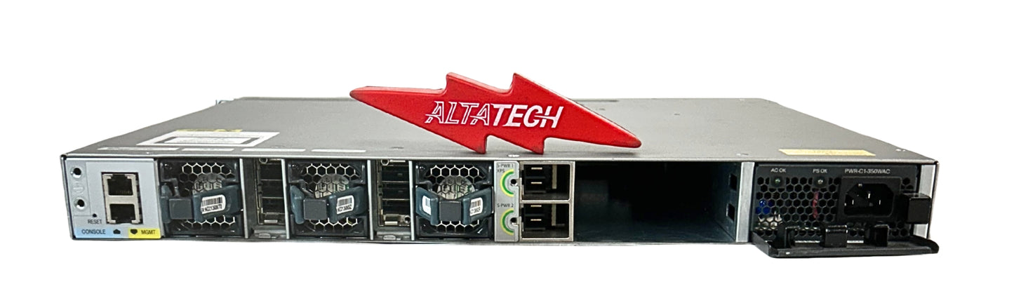 Cisco WS-C3850-24T-L Catalyst 3850 24-Port 1G PoE+ Managed Ethernet Switch, Used