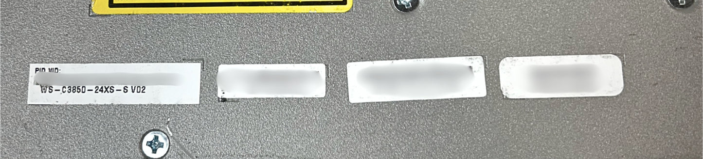 Cisco WS-C3850-24XS-S Cisco 24-Port SFP+ 715WAC  IP Base, Used