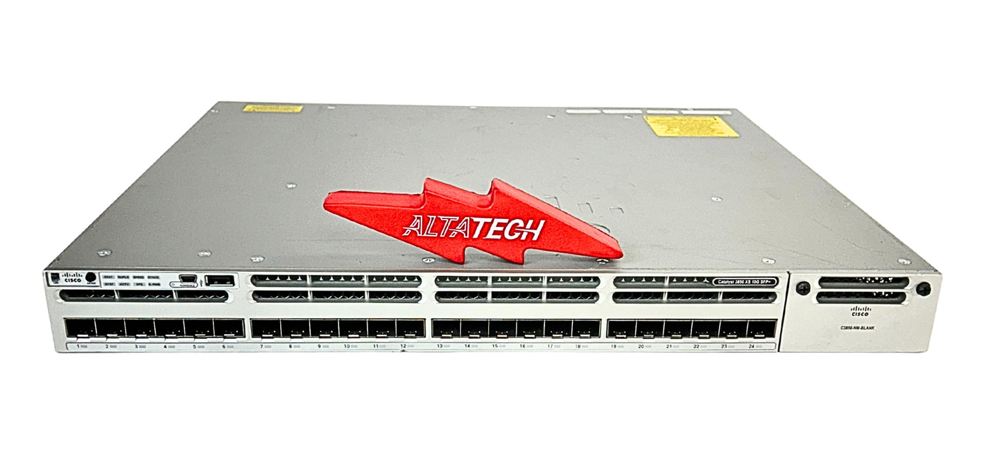 Cisco WS-C3850-24XS-S Cisco 24-Port SFP+ 715WAC  IP Base, Used