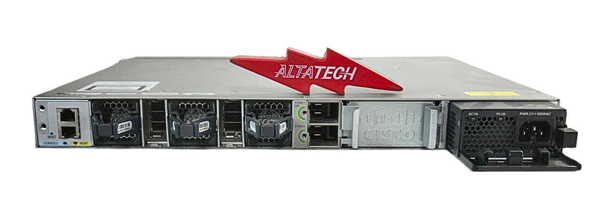 Cisco WS-C3850-48F-E CAT3850 48-GE POE+ 1-EXP 1100WAC I, Used