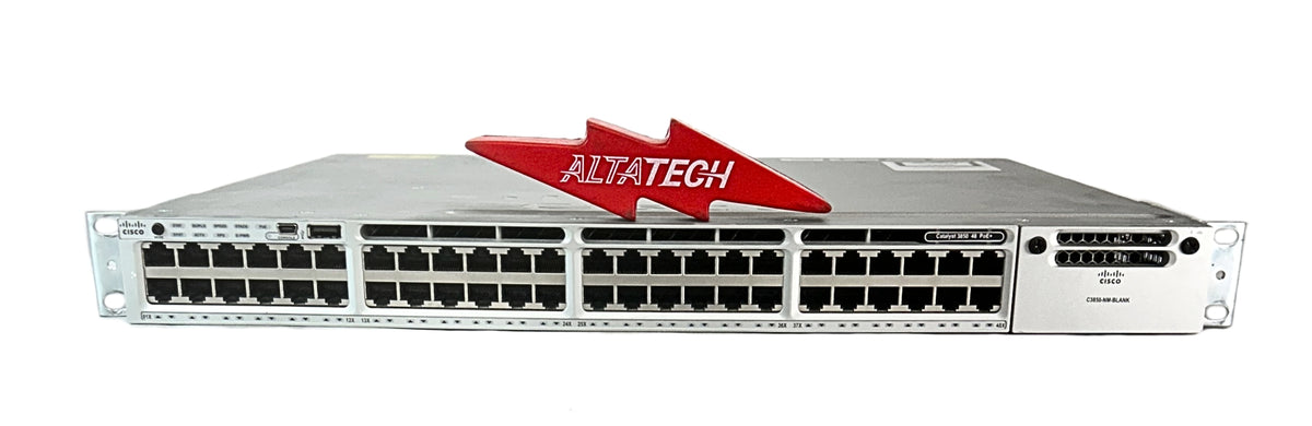 Cisco WS-C3850-48F-S WS-C3850-48F-S L3 MANAGE 48PT POE+, Used