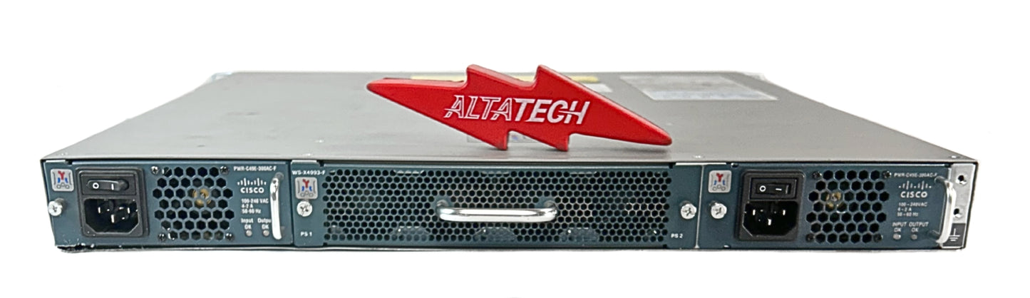 Cisco WS-C4948E-F 48x 10/100/1000 + 4x 10GBE RJ45 Port L3 Managed Switch, Used