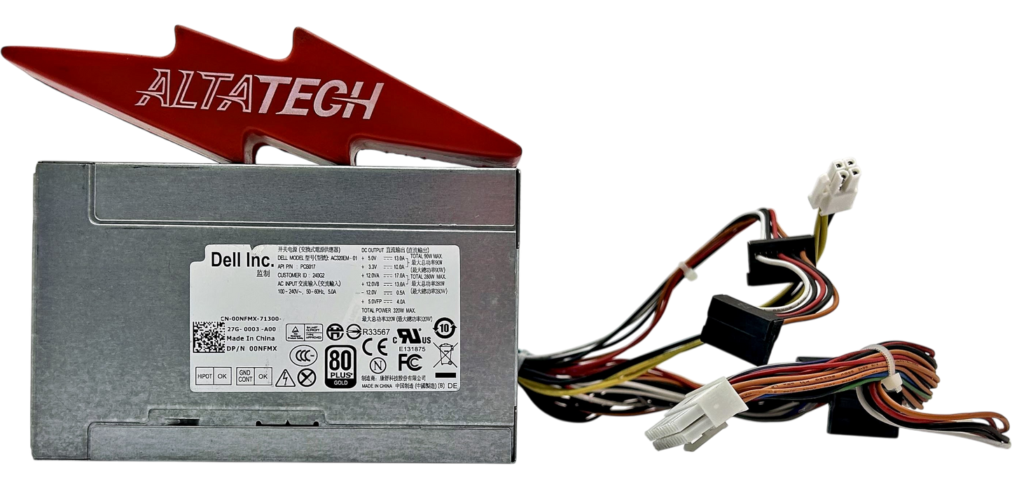 Dell 00NFMX 320W Power Supply Precision T1650, Used