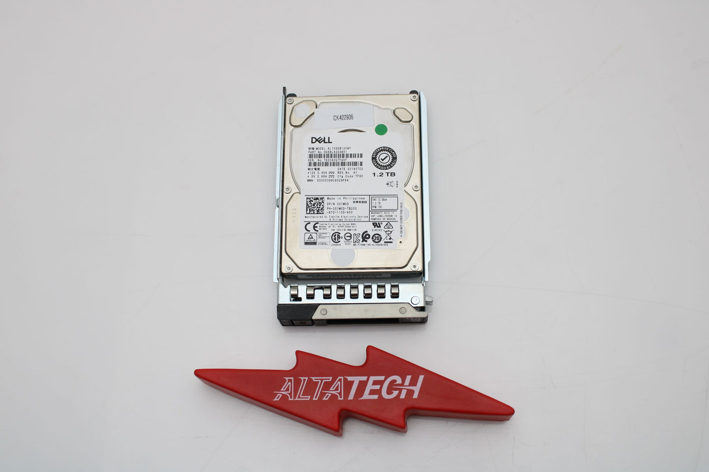 Dell 01M0D 1.2TB 10K SAS 2.5 12G HDD, Used