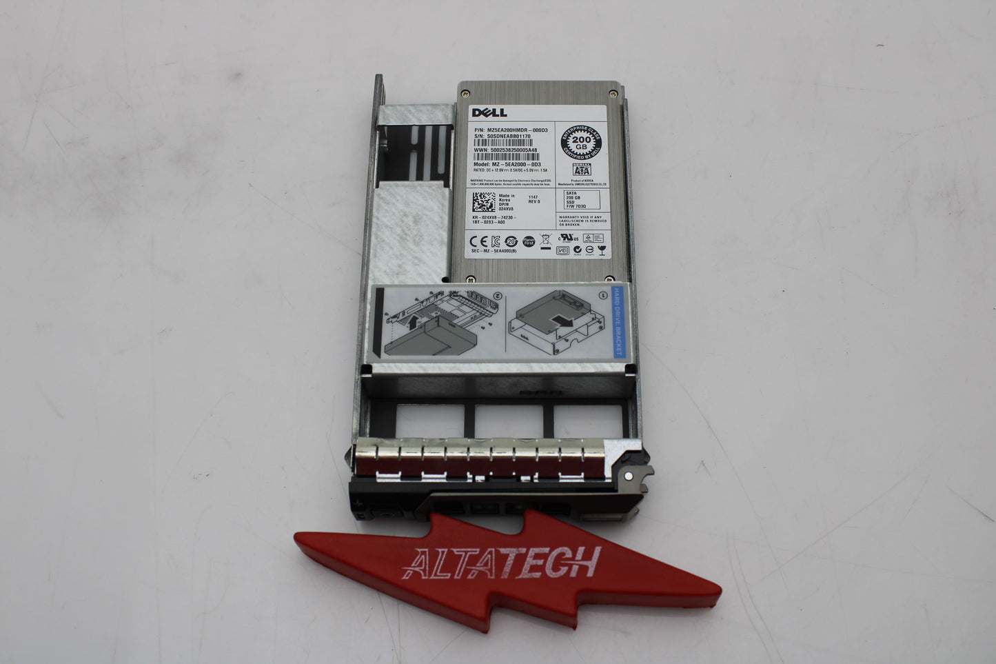 Dell 024XV8 200GB SSD SATA 2.5 3G, Used