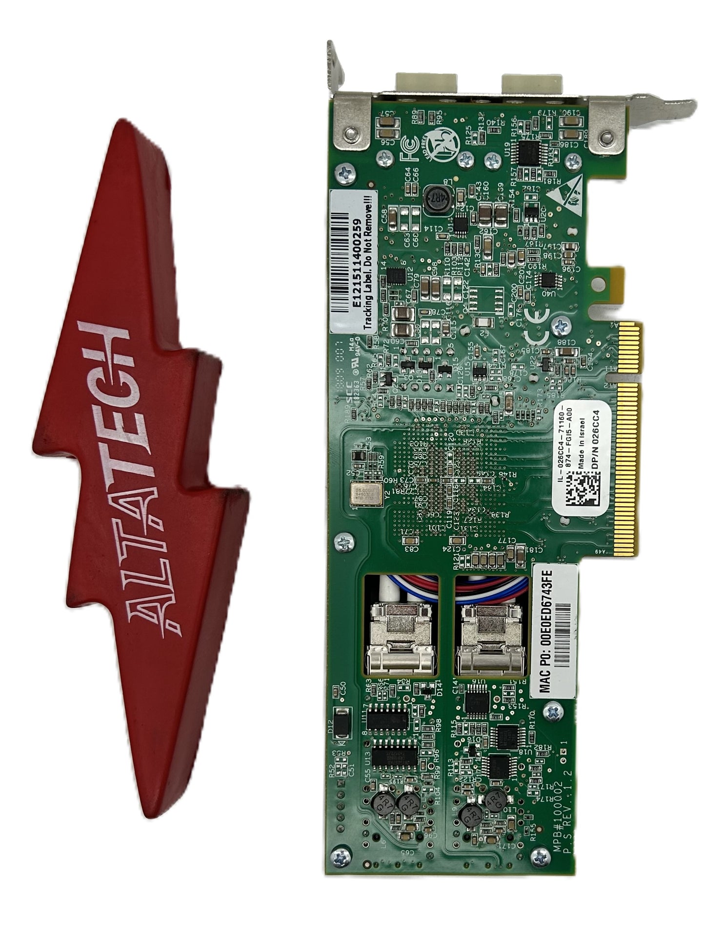 Dell 026CC4 SILICOM DP 10GB SFP+ PE210G2BPI9 LP, Used