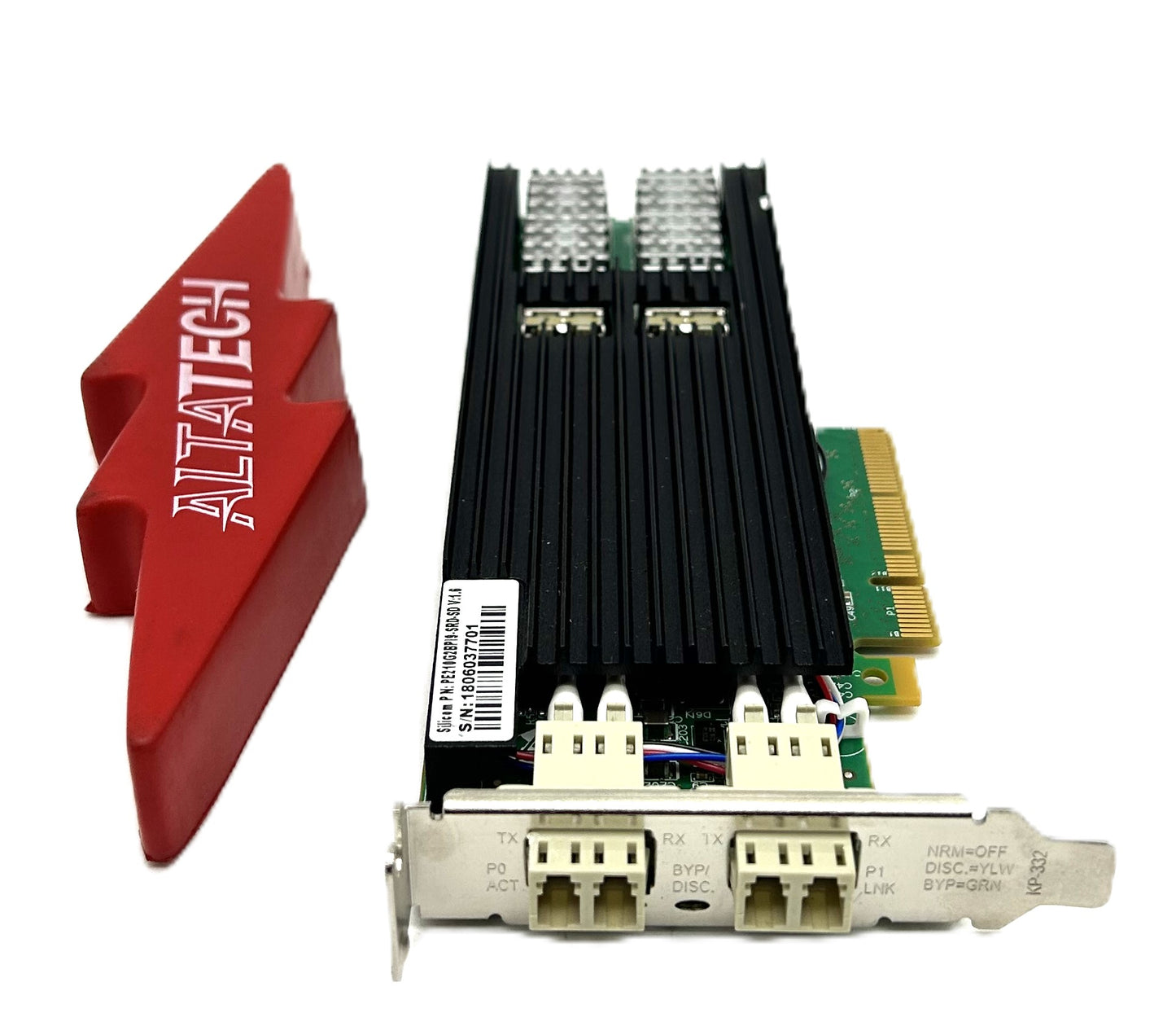 Dell 026CC4 SILICOM DP 10GB SFP+ PE210G2BPI9 LP, Used