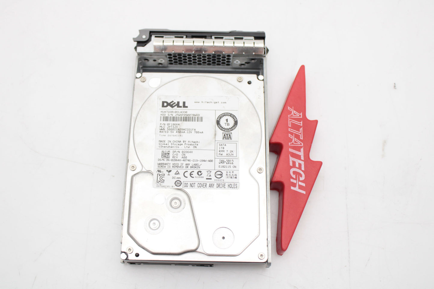 Dell 02D64X 1TB SATA 7.2K 3.5" 6G, Used