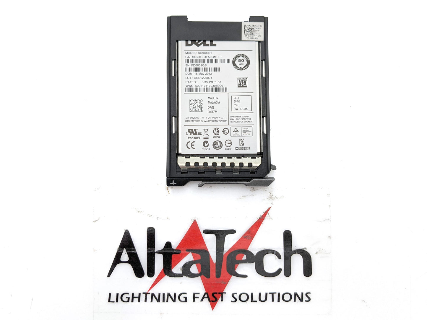 Dell 002KFM 50GB 1.8" uSATA MLC SSD, Used
