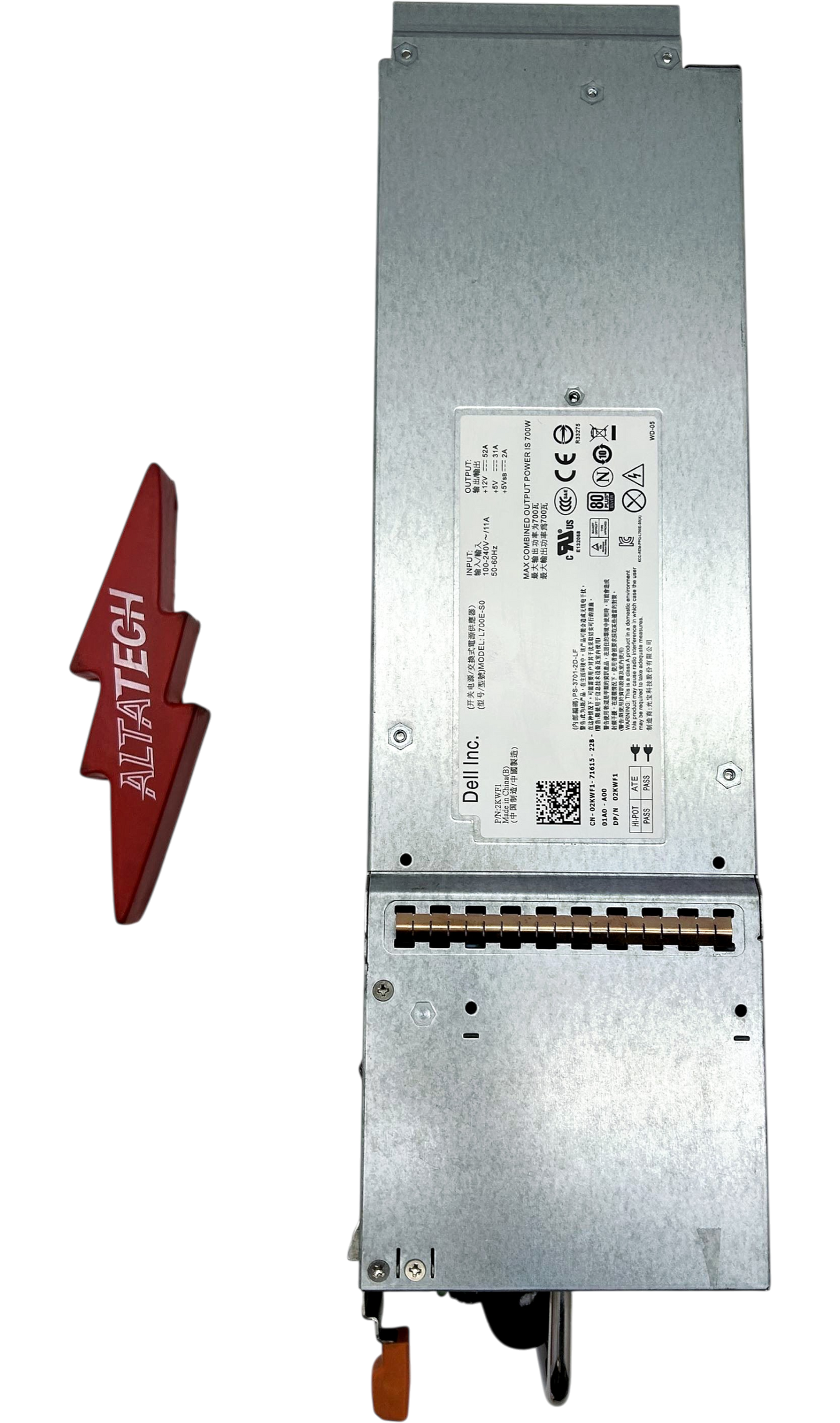 Dell 02KWF1 700W POWER SUPPLY PS4100, Used