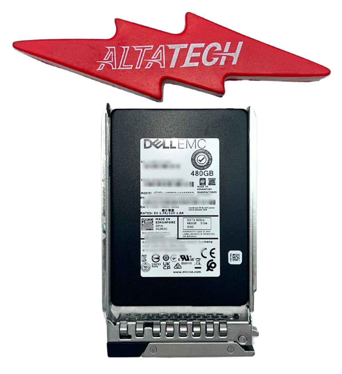 Dell 02M3C 480GB SSD SATA 2.5 6G MU  MTFDDAK480TDT-1AW1ZABDA, Used