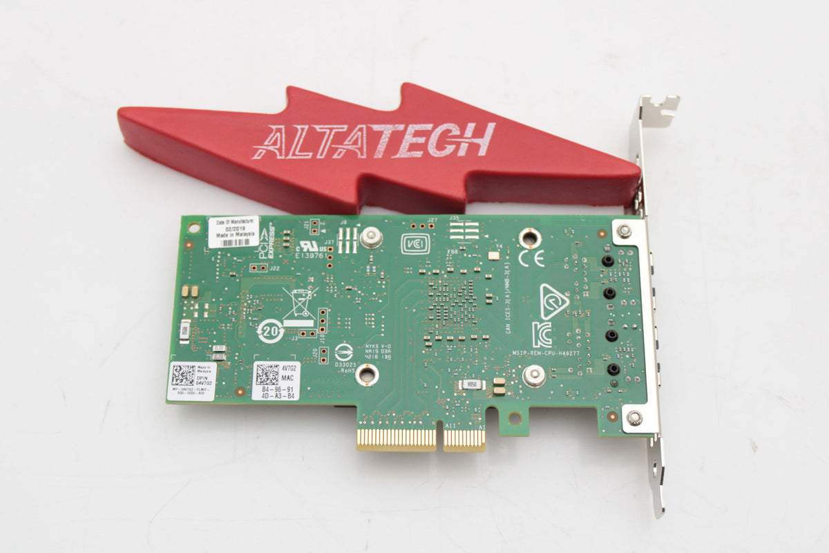 Dell 04V7G2 Intel X550-T2 10G DP PCI-E FH, Used